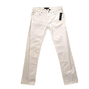 Marc Jacobs Canvas White Straight Leg Jeans Size 34 x 34